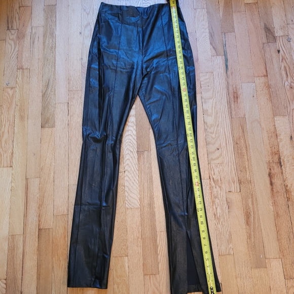 Amanda Uprichard X REVOLVE Malta Faux Black Leather Pants Size Large NWOT - Picture 4 of 15